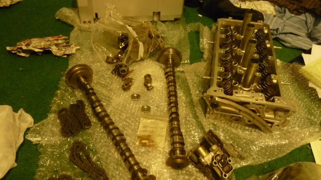 k240a2 Head + ARP K20/K24 Head Studs + P2R Honda CRV K24 Bracket